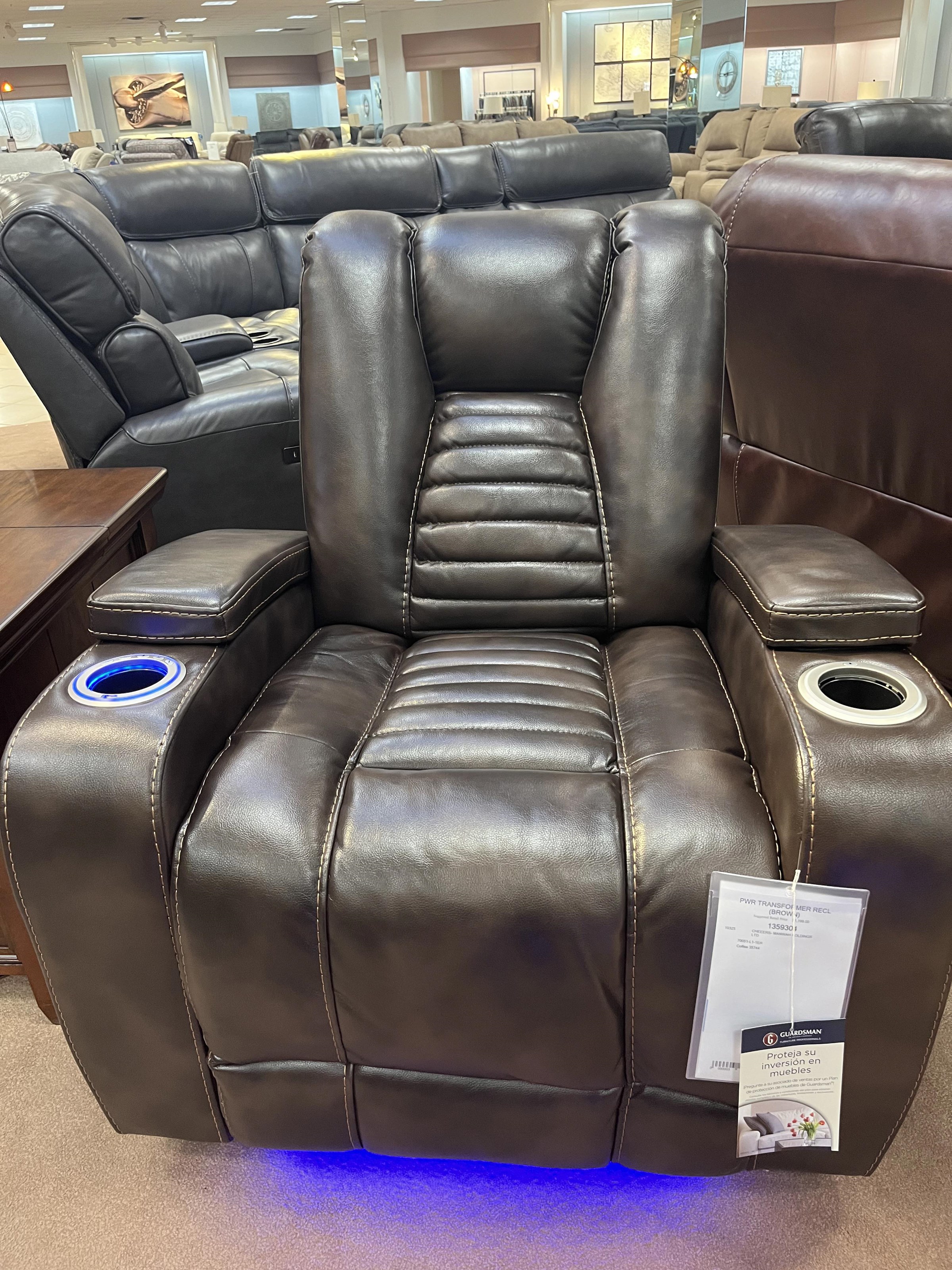 Cheers leather deals recliner
